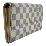 Damier Azur Long Wallet with Chain