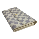 Damier Azur Long Wallet with Chain