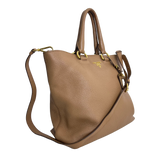 Caramel Vitello Daino Leather Tote