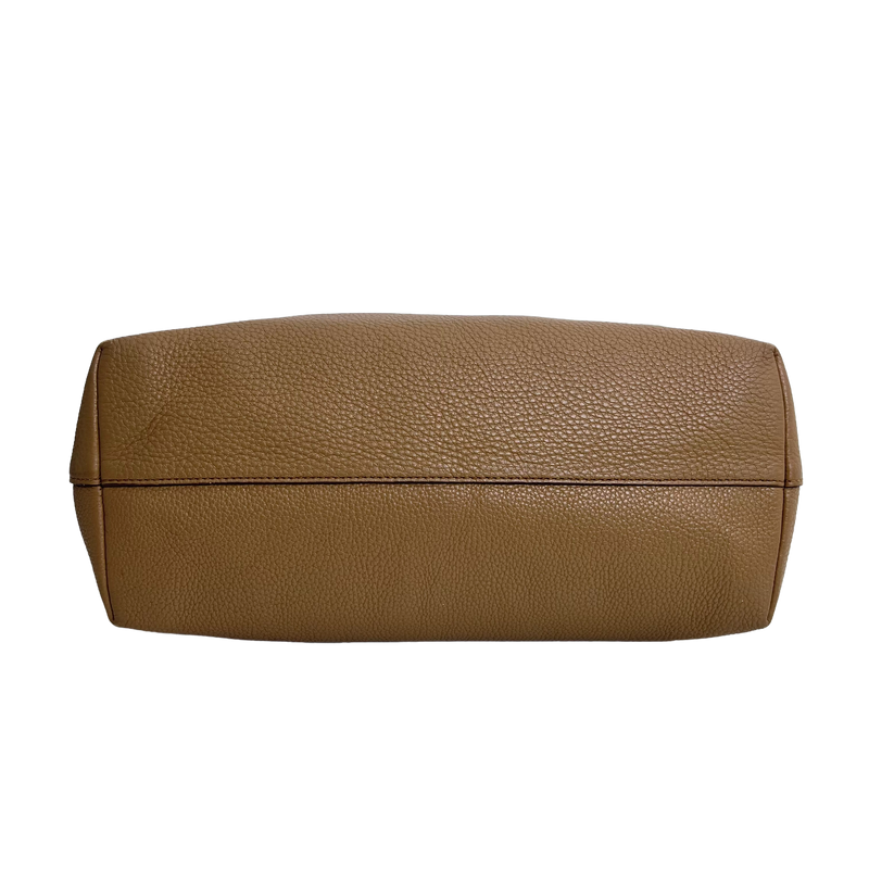 Caramel Vitello Daino Leather Tote