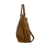 Caramel Vitello Daino Leather Tote