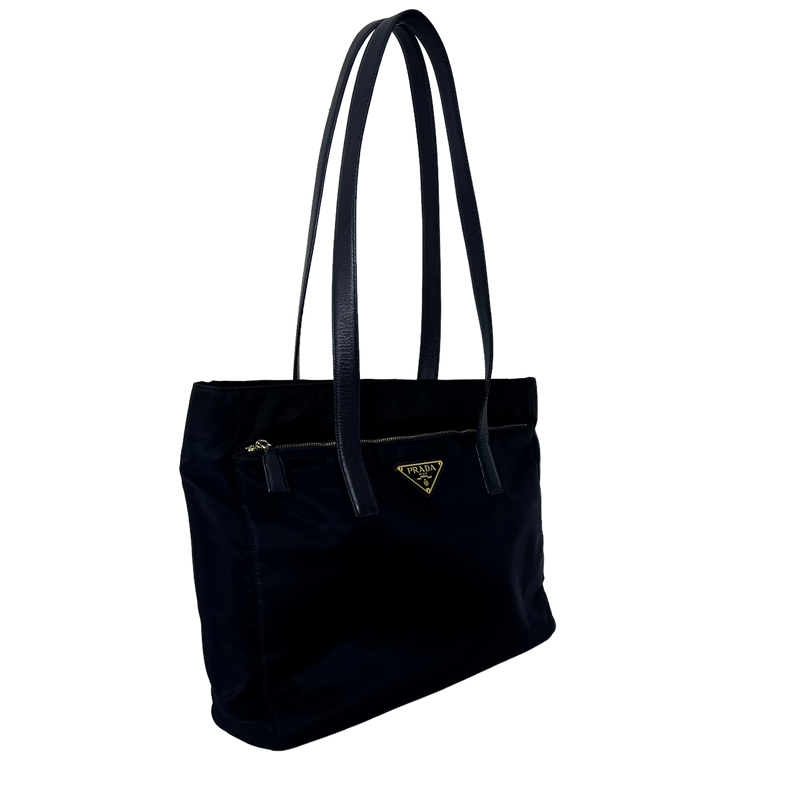 Dark Navy Nylon Tessuto Tote