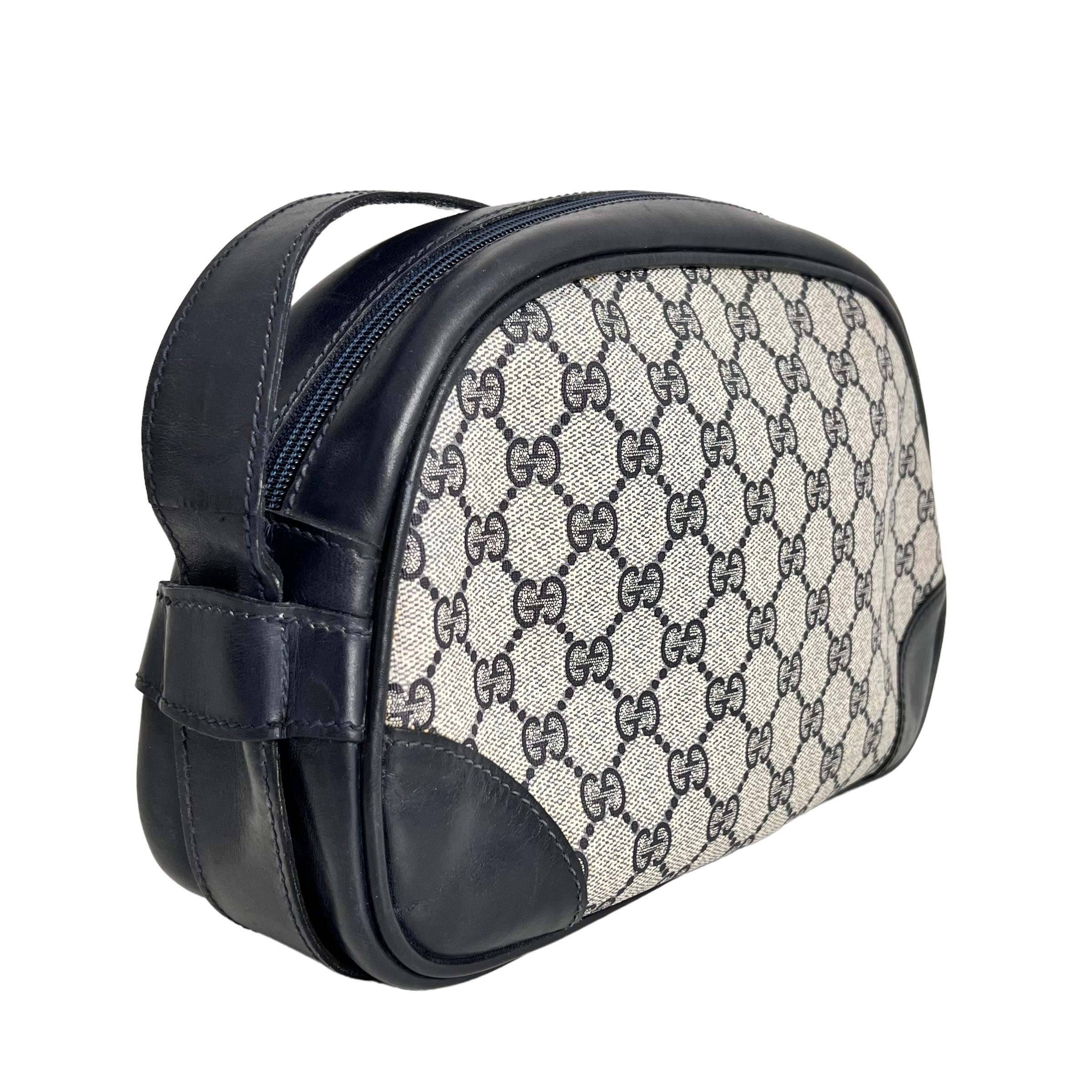 Navy GG Web Crossbody