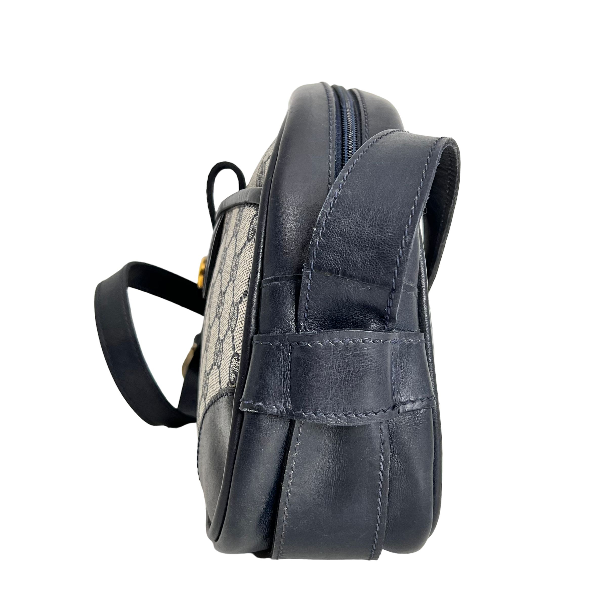 Navy GG Web Crossbody