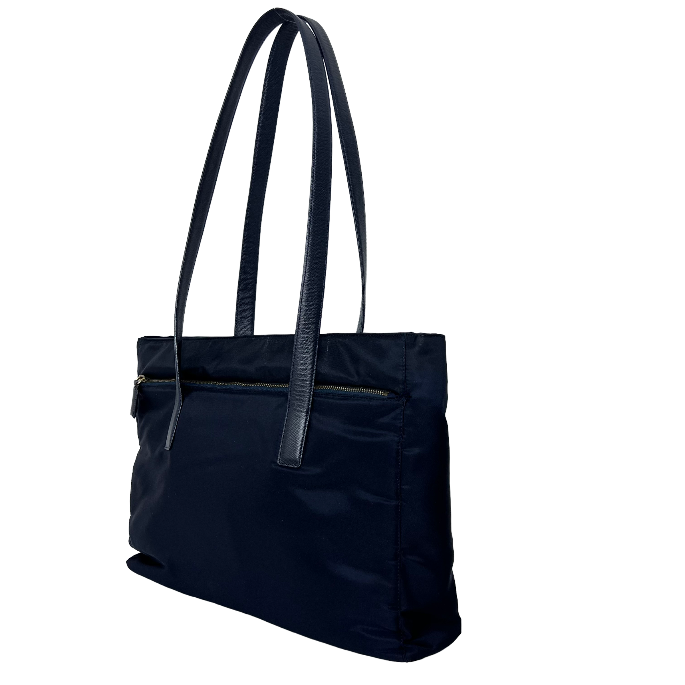 Dark Navy Nylon Tessuto Tote
