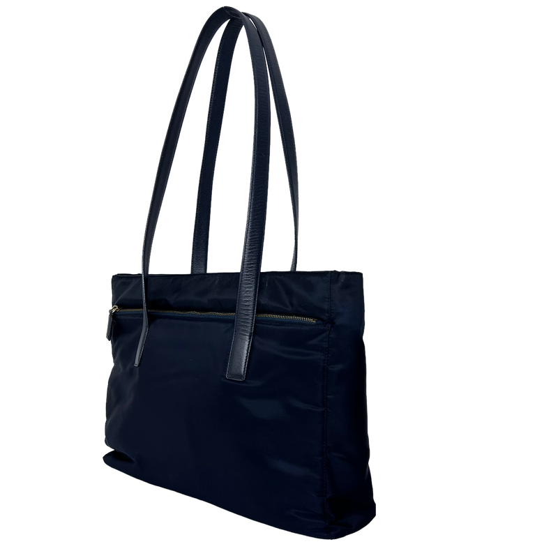 Dark Navy Nylon Tessuto Tote