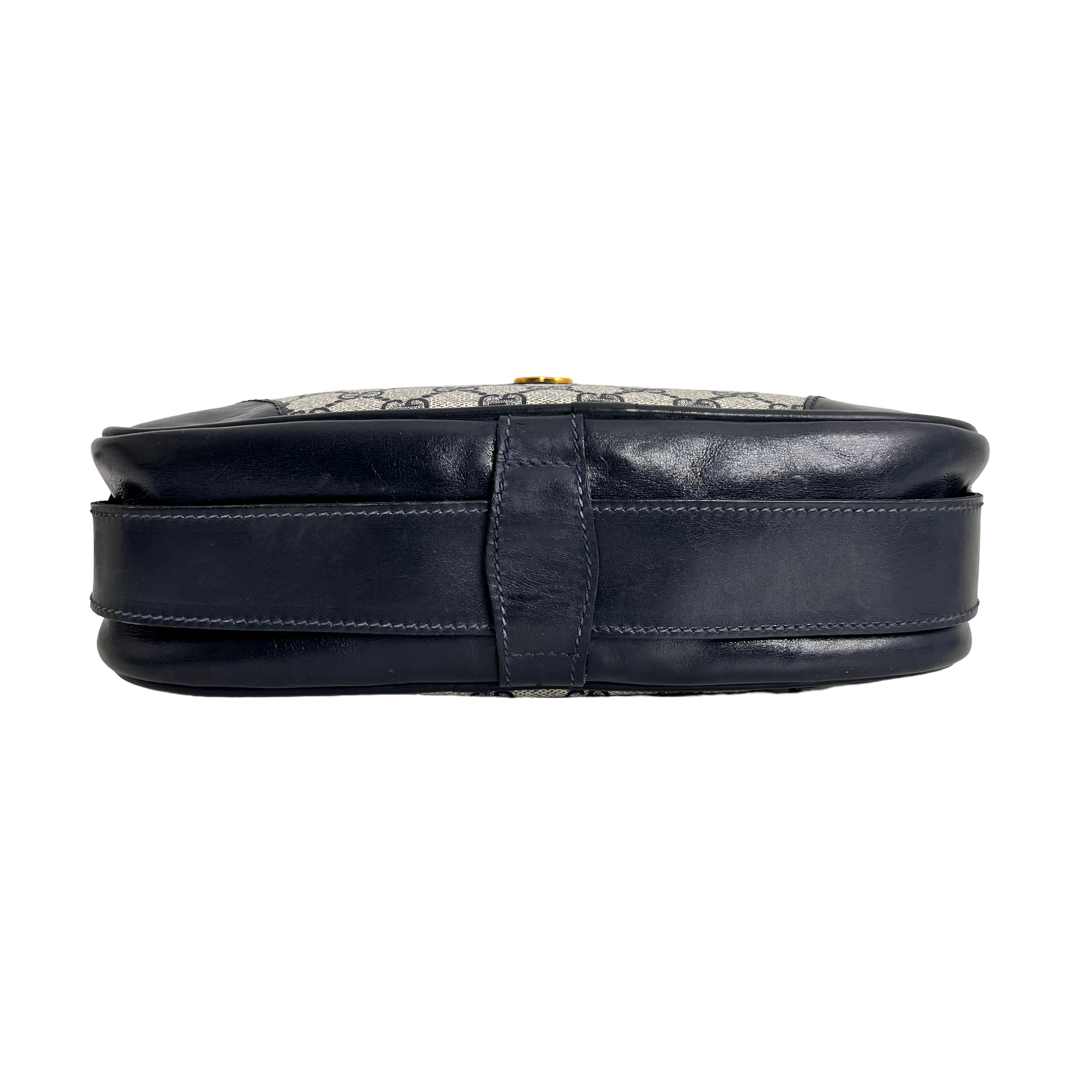 Navy GG Web Crossbody