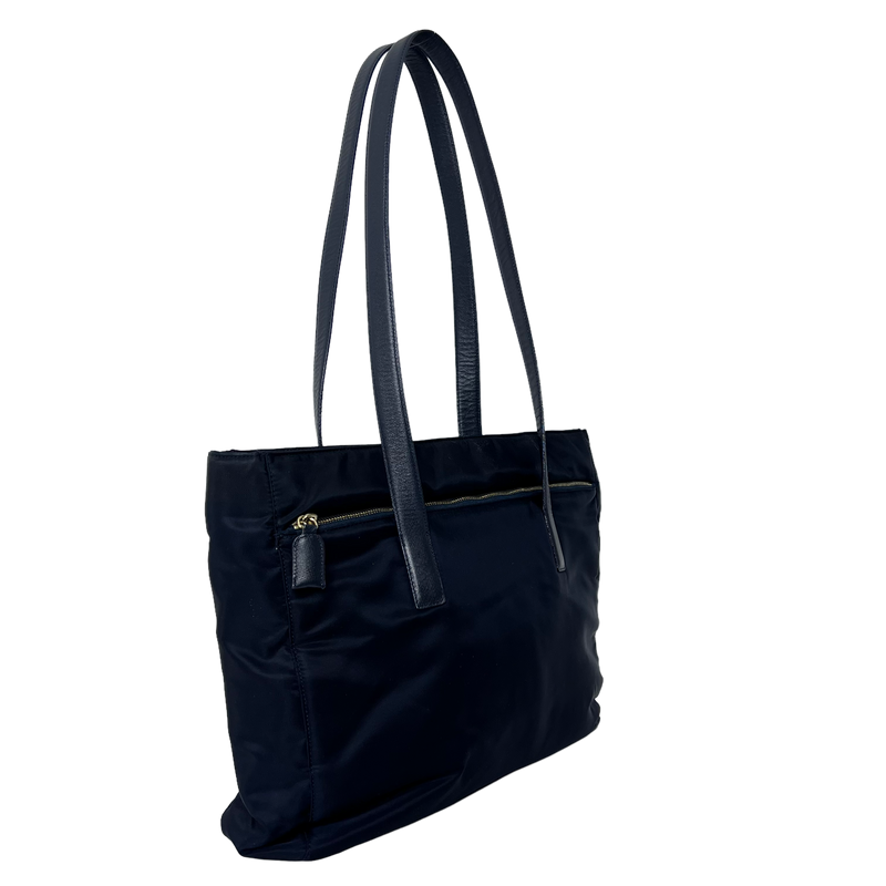 Dark Navy Nylon Tessuto Tote