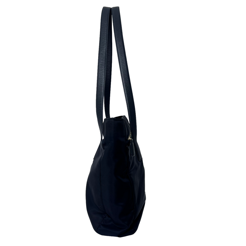 Dark Navy Nylon Tessuto Tote