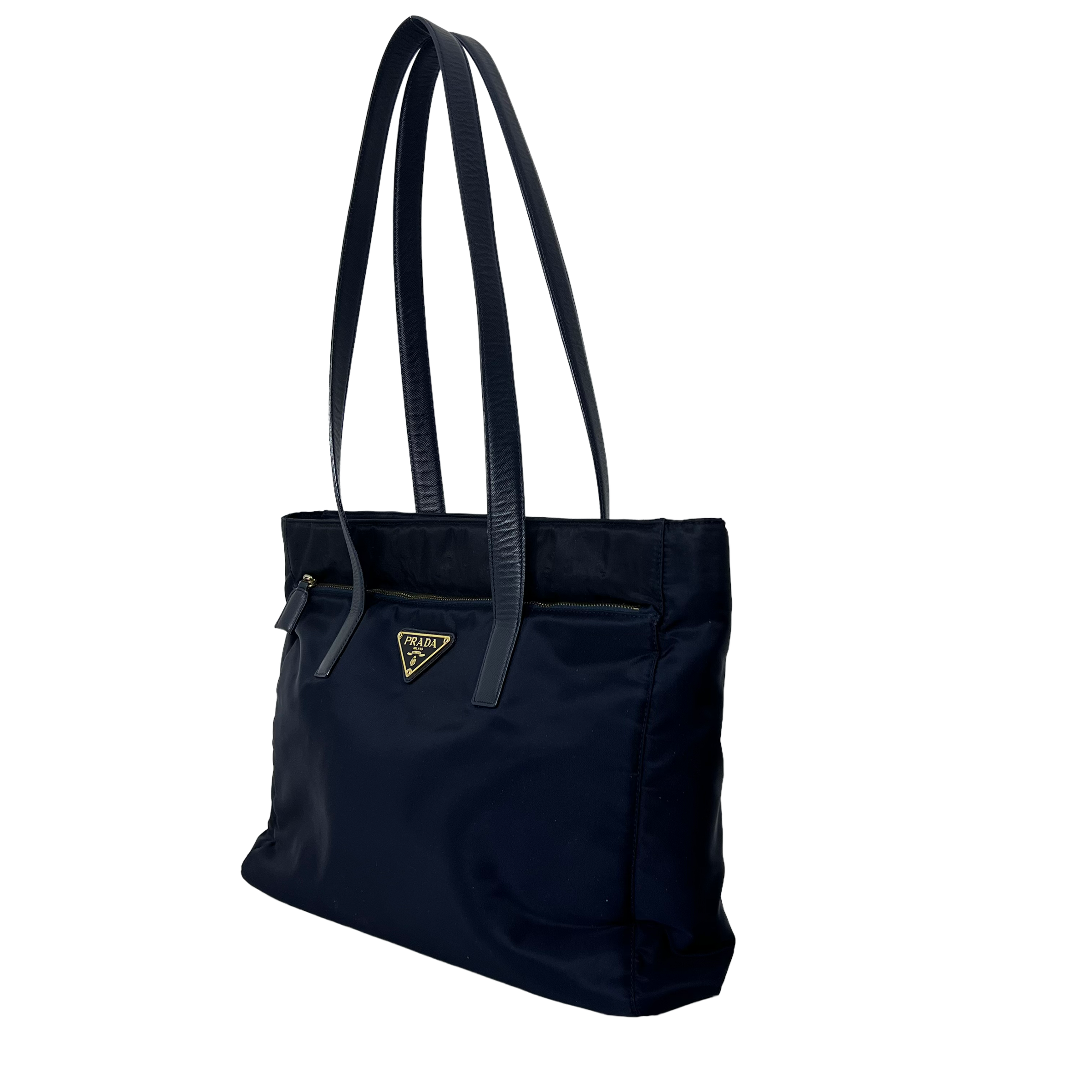 Dark Navy Nylon Tessuto Tote