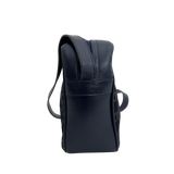 Navy Velvet Macadam Shoulder Bag