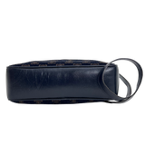 Navy Velvet Macadam Shoulder Bag