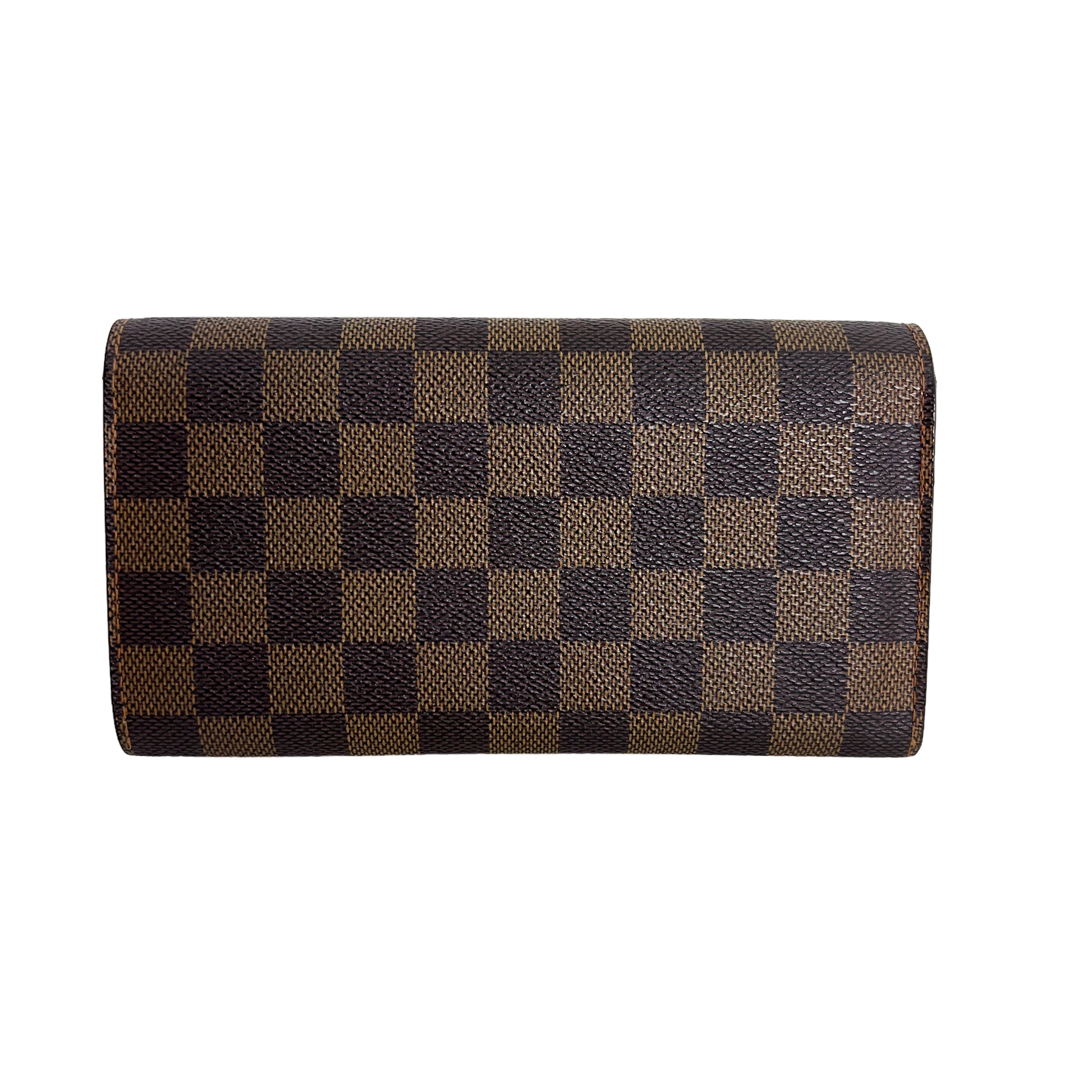 Damier Ebene Long Wallet w/ Chain