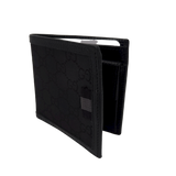 Black GG Web Canvas Mens Wallet
