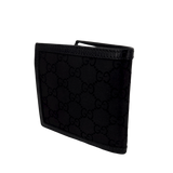 Black GG Web Canvas Mens Wallet