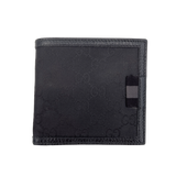 Black GG Web Canvas Mens Wallet