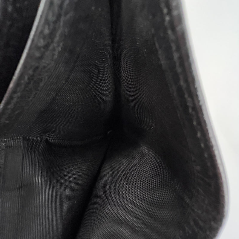 Black GG Web Canvas Mens Wallet