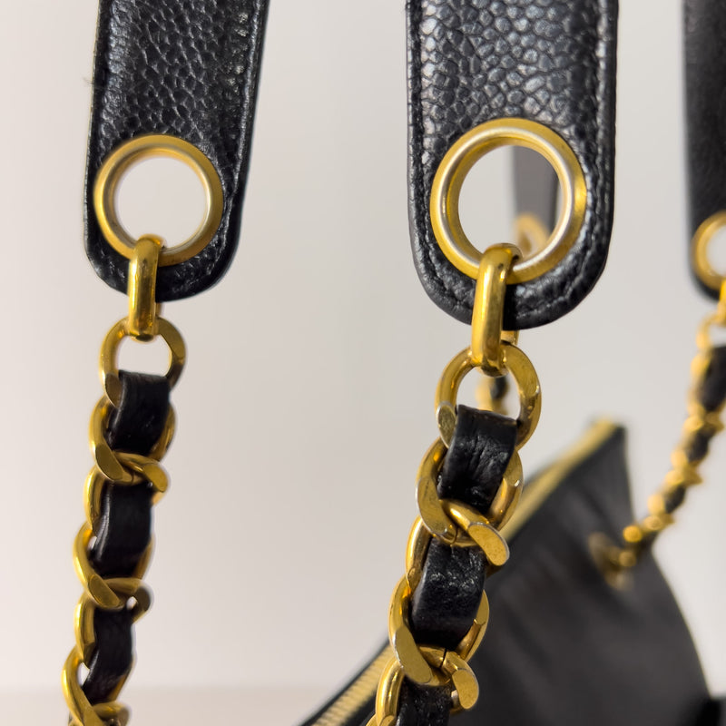 Vintage Caviar CC Turn-lock Tote