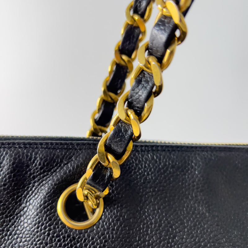 Vintage Caviar CC Turn-lock Tote