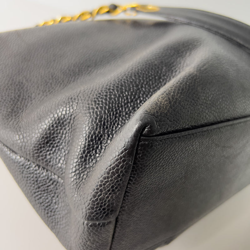 Vintage Caviar CC Turn-lock Tote
