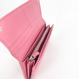 Pink Soft Calfskin Diagramme Continental Wallet