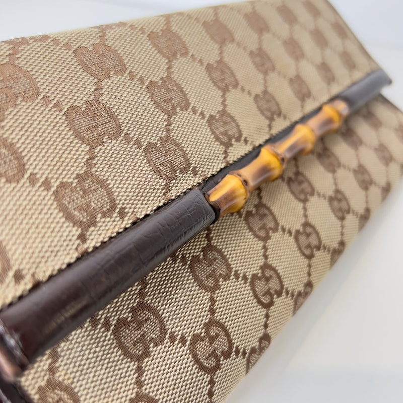 GG Canvas Bamboo Bar Crossbody