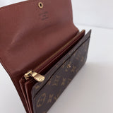 Monogram Wallet with Gold Chain