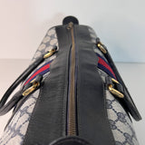 GG Web Supreme Canvas Boston Bag
