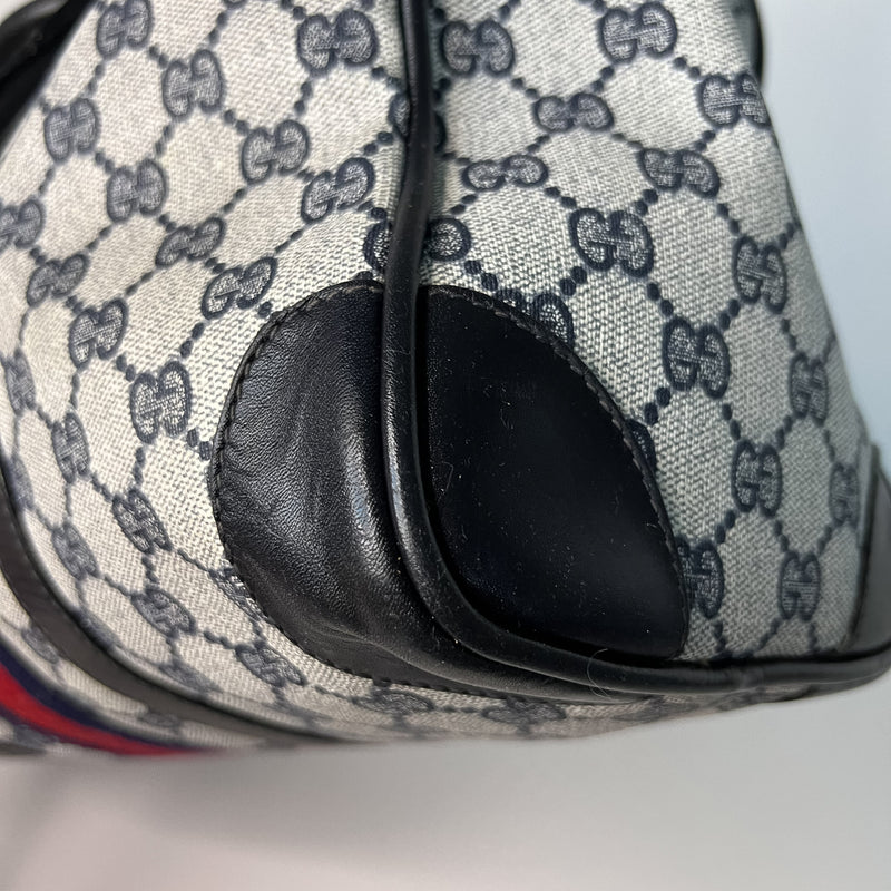 GG Web Supreme Canvas Boston Bag