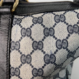GG Web Supreme Canvas Boston Bag