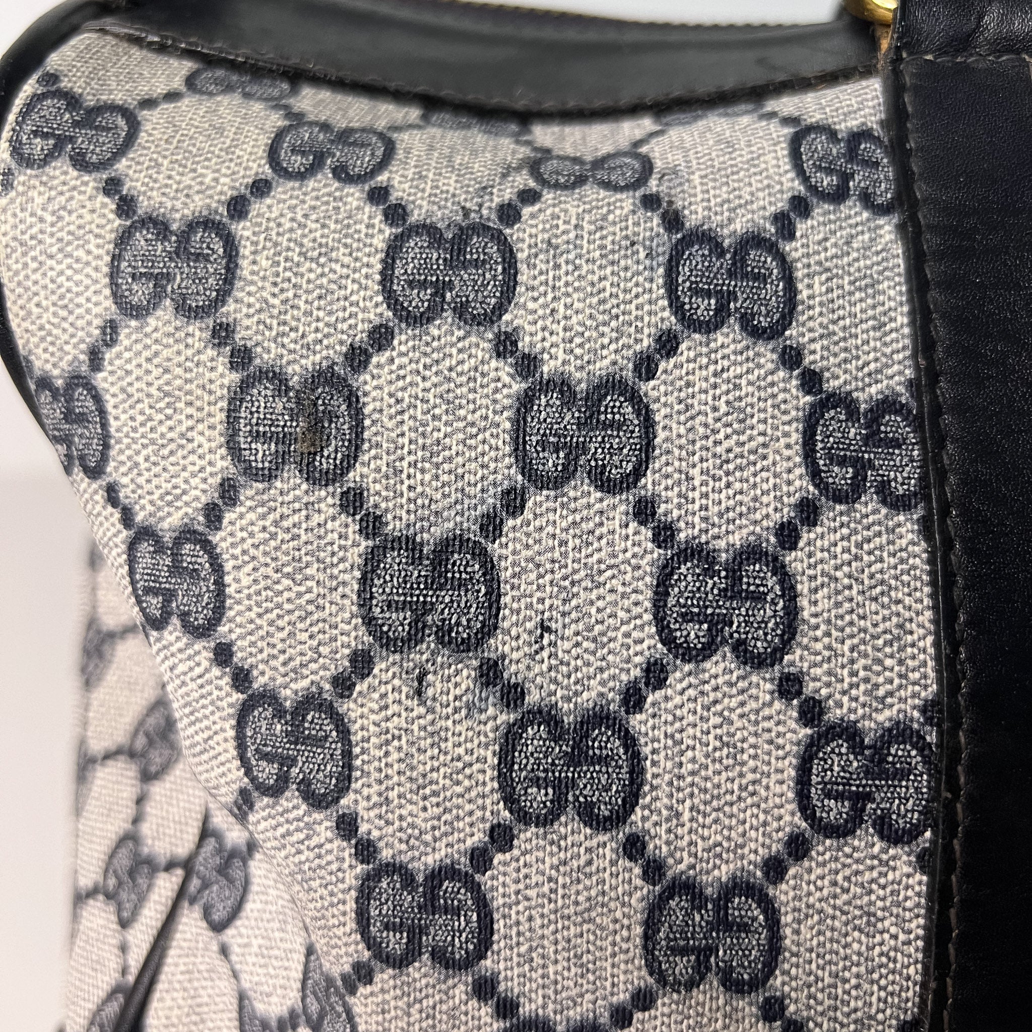 GG Web Supreme Canvas Boston Bag