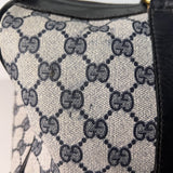 GG Web Supreme Canvas Boston Bag