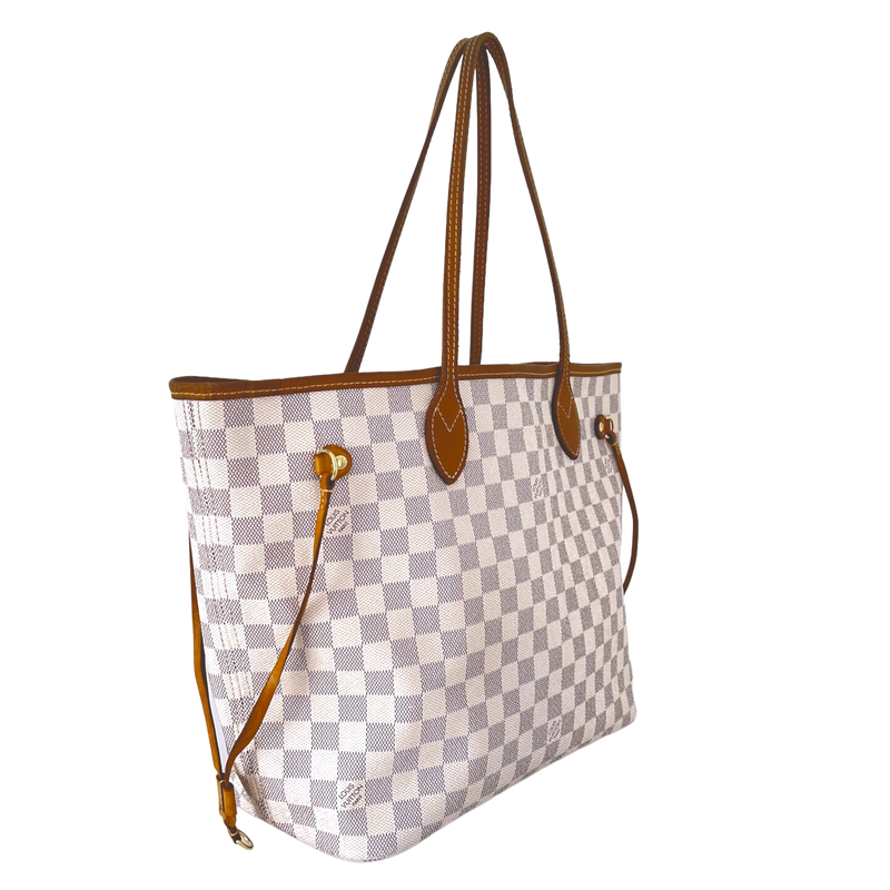 Louis Vuitton - Neverfull Damier Azur MM – The Reluxed Collection