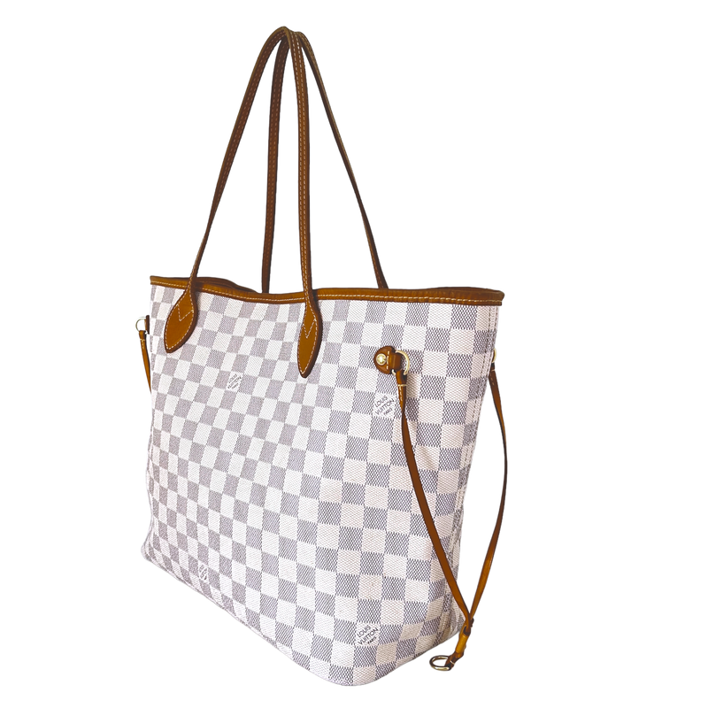 Louis Vuitton - Neverfull Damier Azur MM – The Reluxed Collection